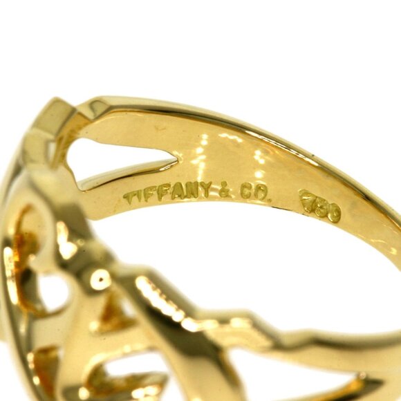 TIFFANY 18k Yellow Heart Ring - Picture 5 of 11